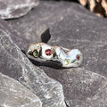MOLTEN RING WITH GARNET AND TOURMALINE
